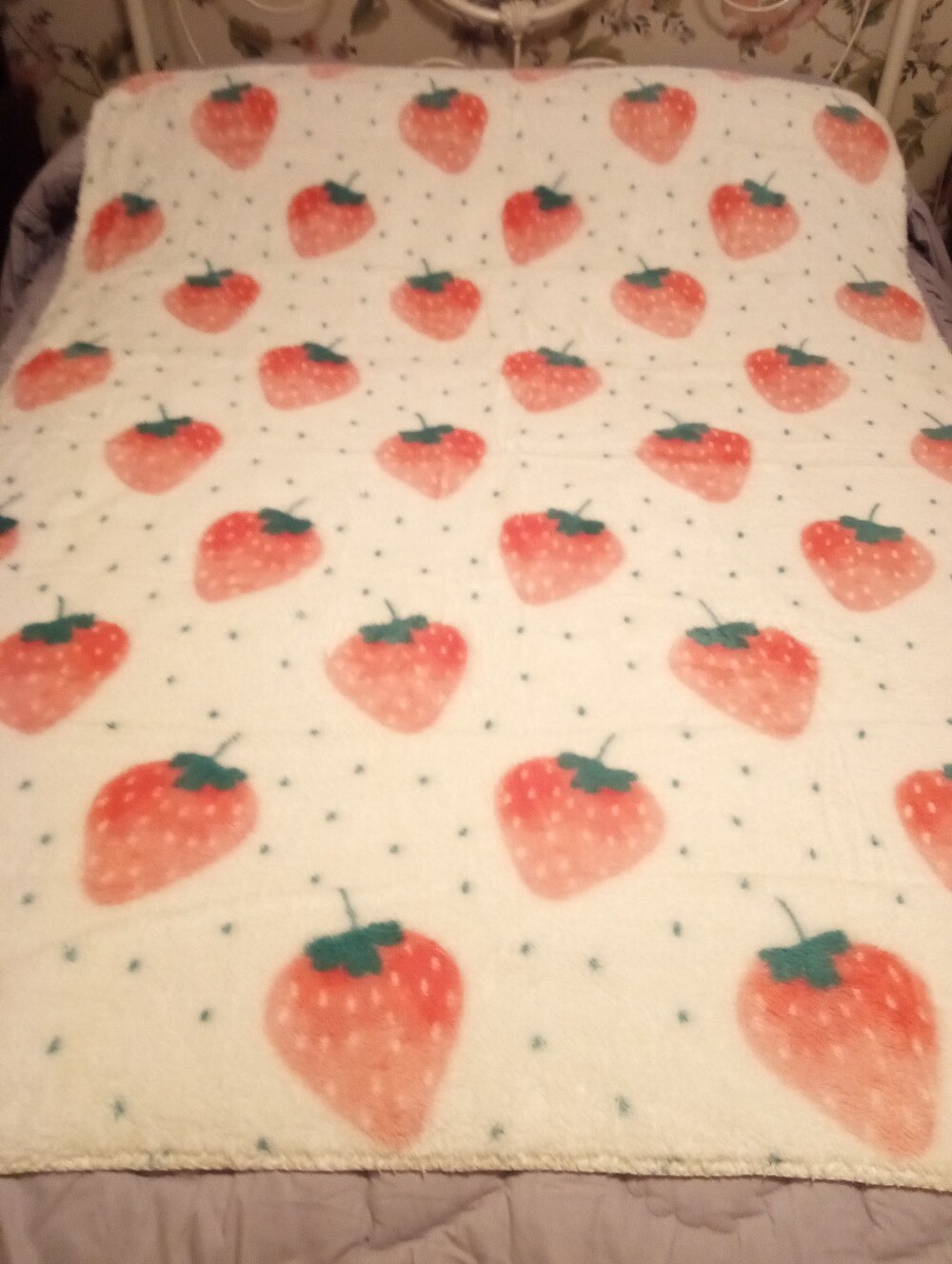 Strawberry 🍓 Fleece Blanket, New